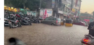 Hyderabad rains road traffic