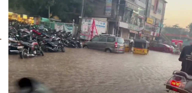 Hyderabad rains road traffic