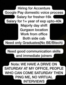 Call center jobs in Gurgaon