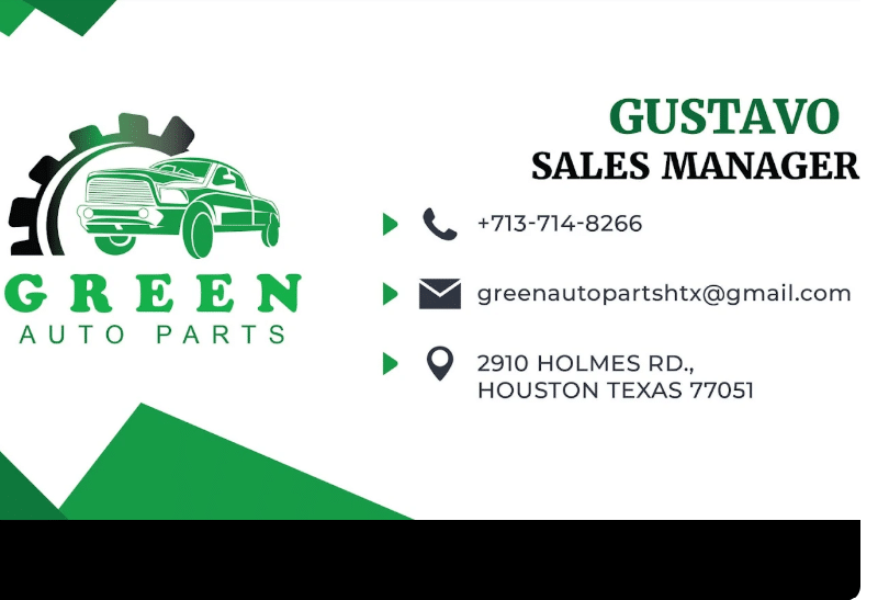 Green auto parts